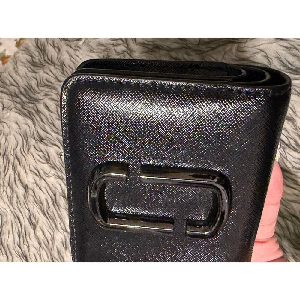 Marc Jacobs Snapshot Dtm Wallet - Black Saffiano Leather